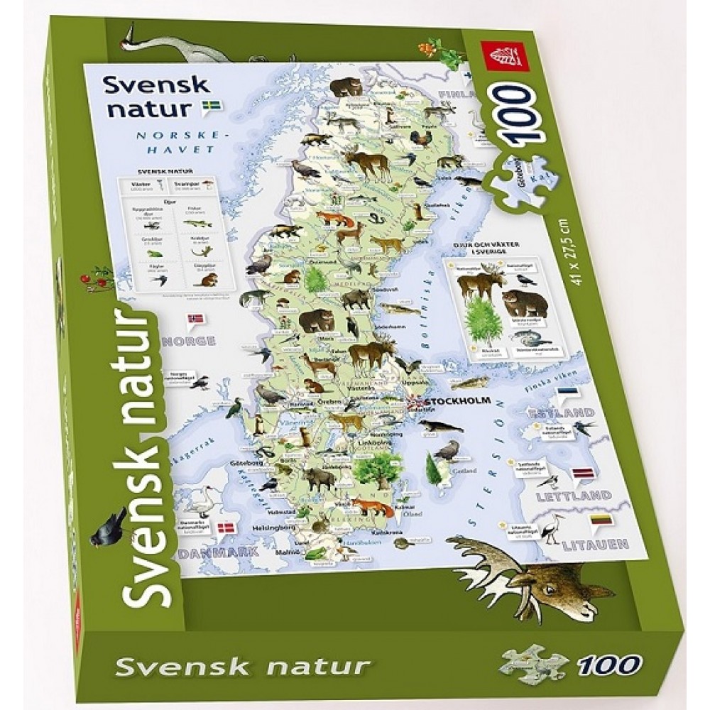 Svensk natur pussel 100 bitar